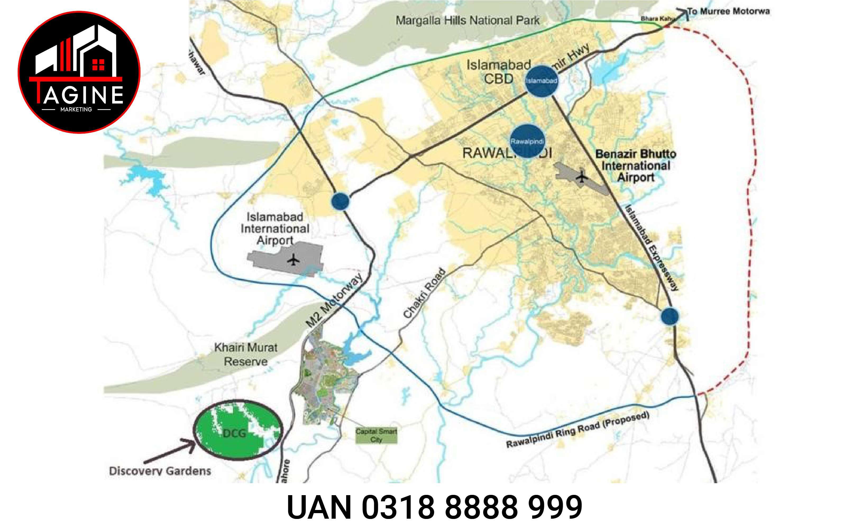 Discovery Gardens Location Map