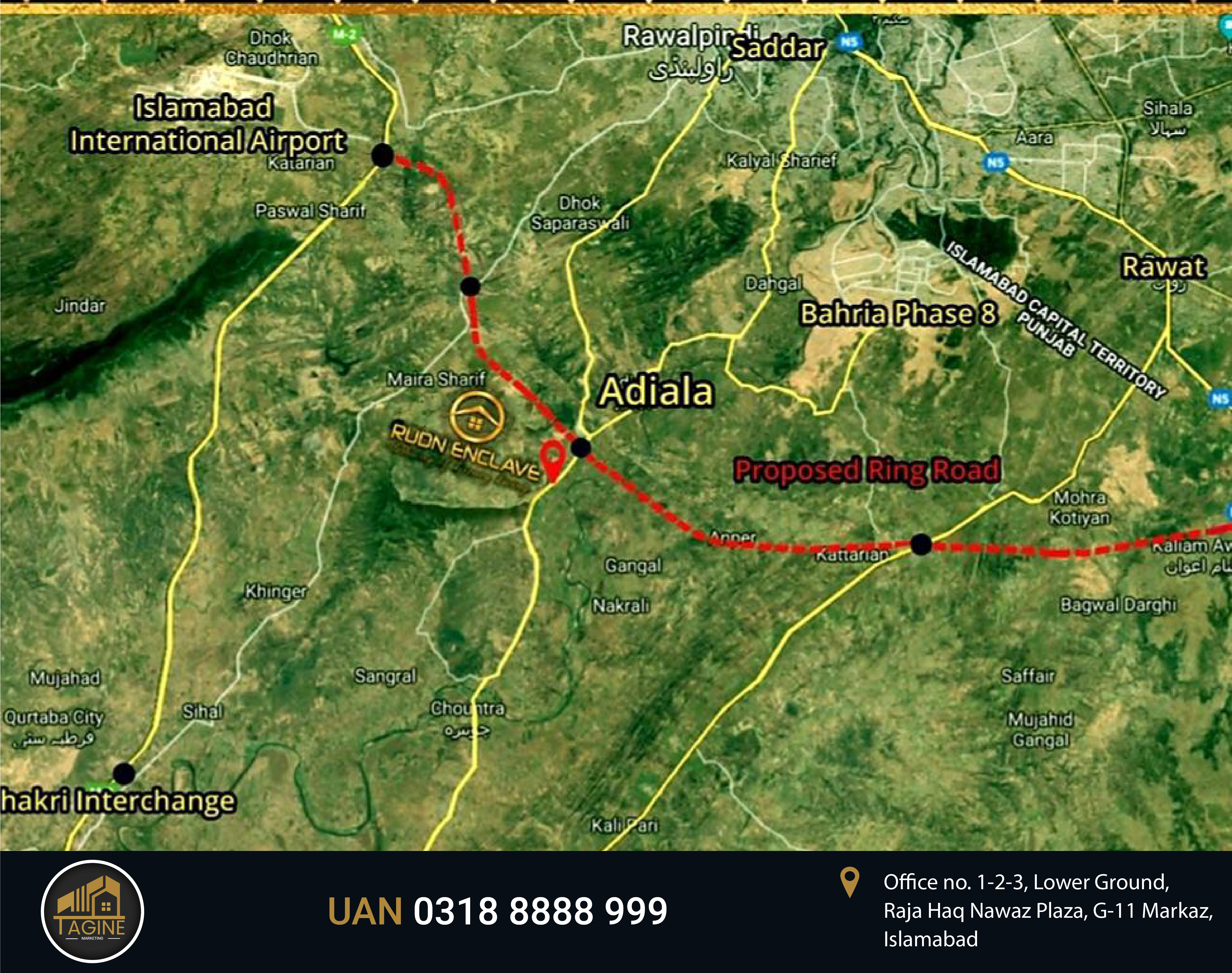 Rudn Enclave Location Map 