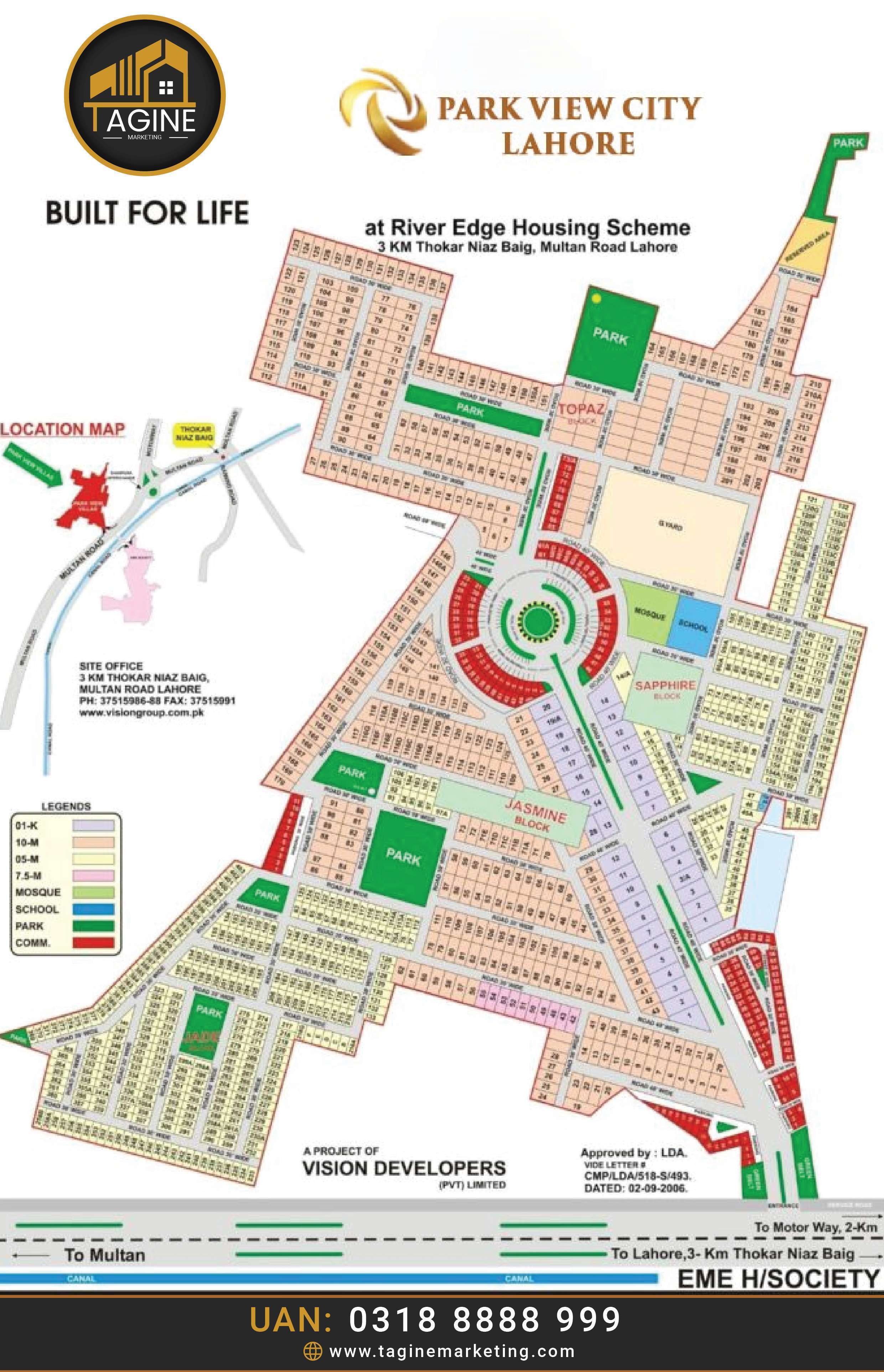 Park View City Lahore Masterplan