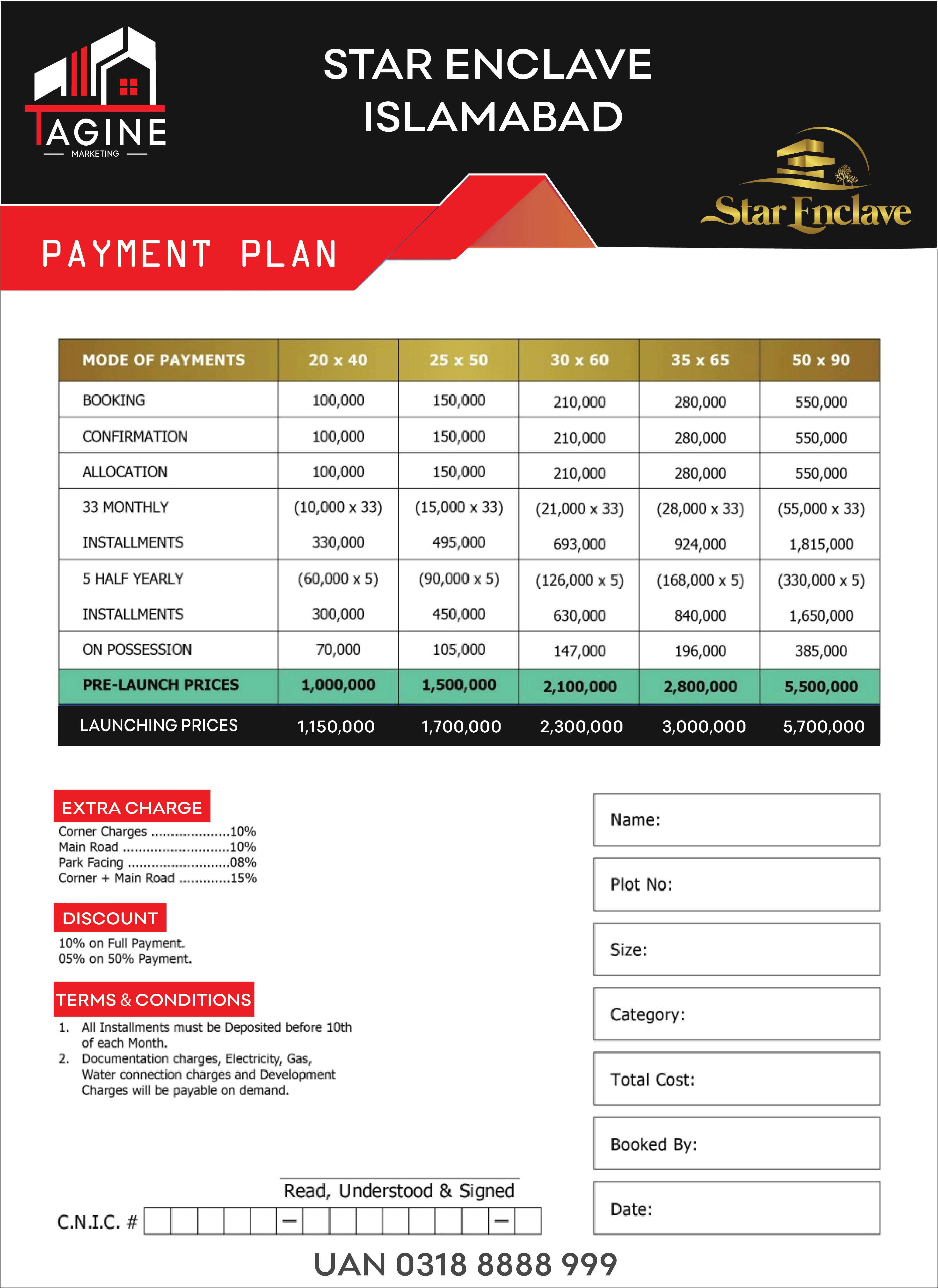 Star Enclave Payment Plan 
