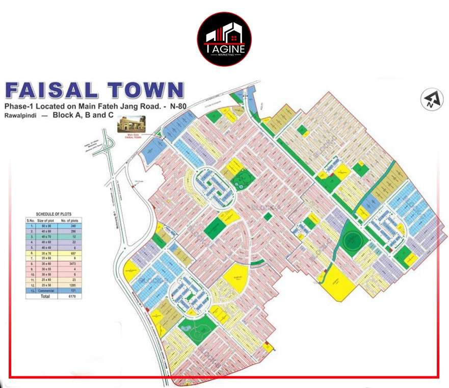 Faisal Town Map