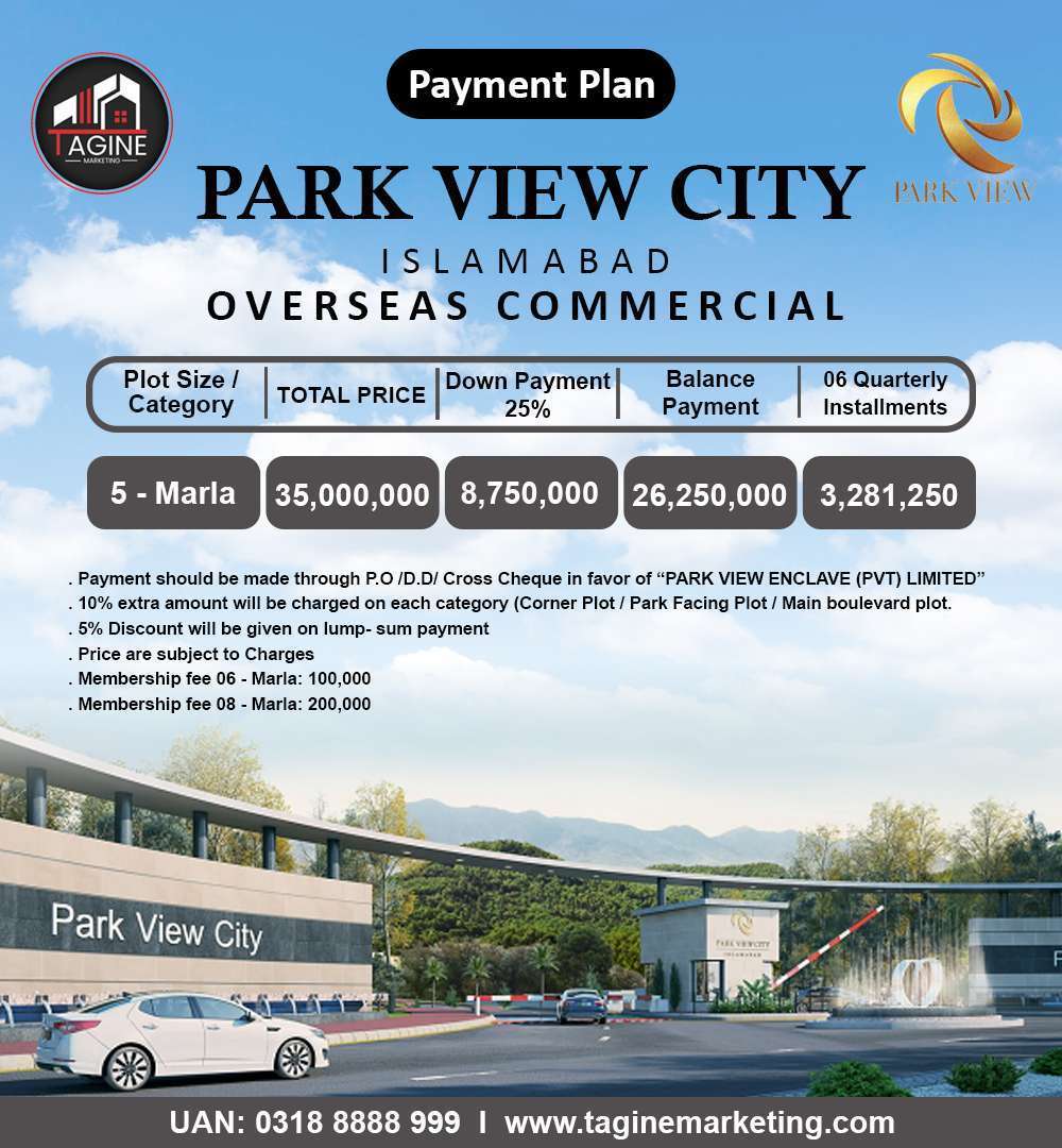 Park View Payment Plan Overseas Commercial