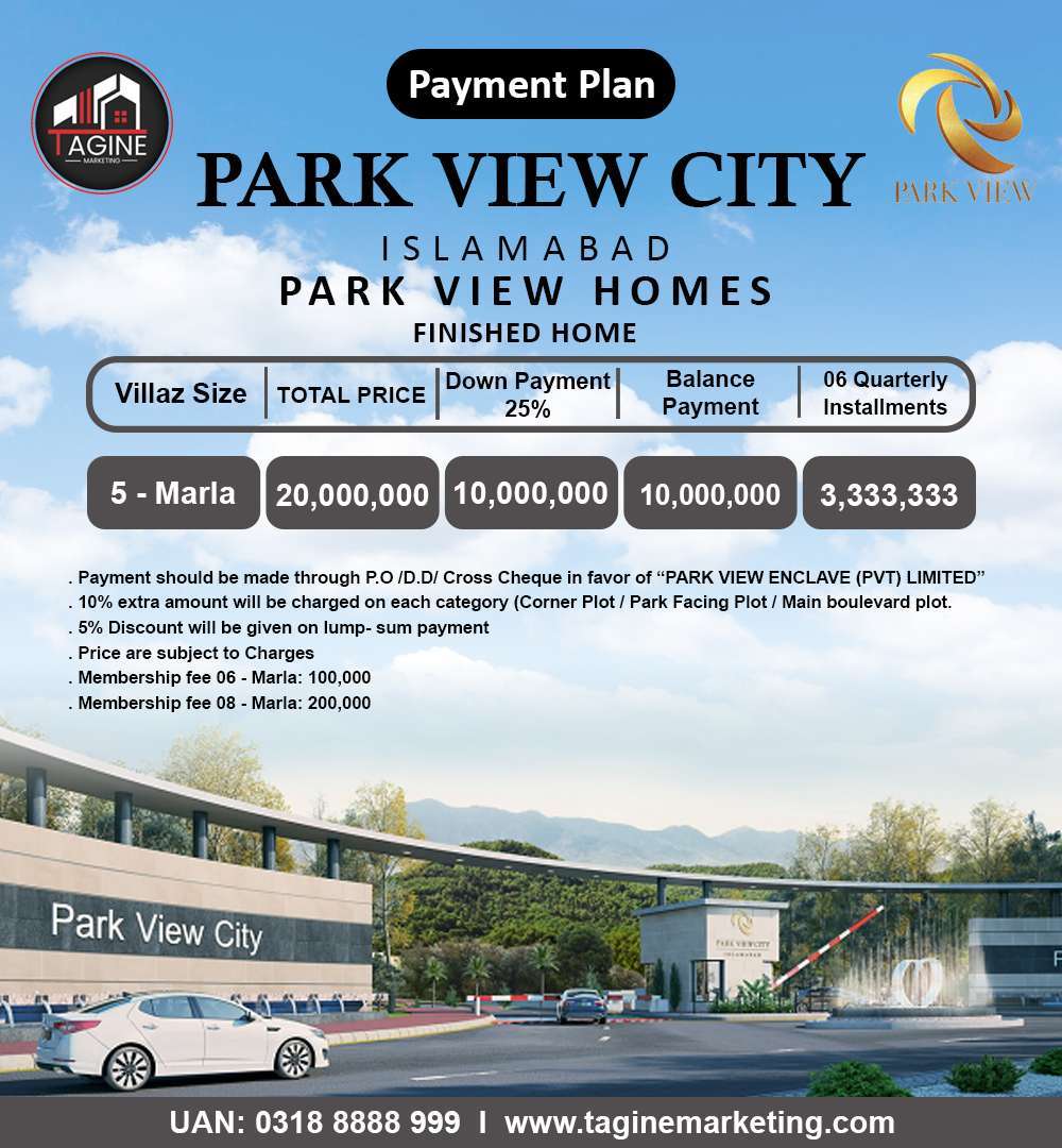 Park View Payment Plan Park View Homes