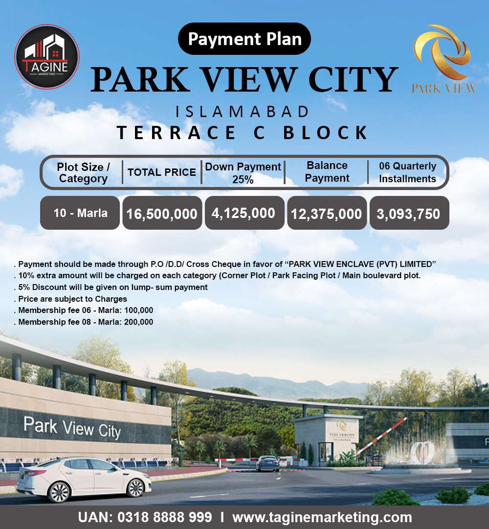 Park View Payment Plan Terres C Block