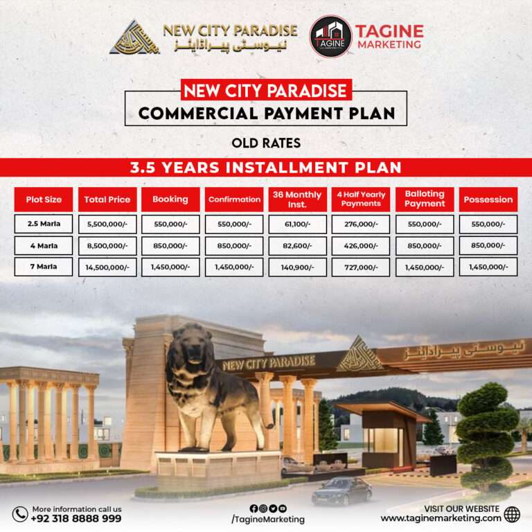 New City Paradise Old Commercial Payment Plan